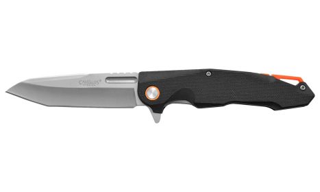 2026t CAMILLUS Regent 8.3" Folding Knife, Titanium Bonded, 420Ss, Black Gfn Handle