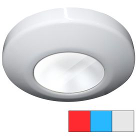 I2Systems Profile P1120 Tri-Light Surface Light - Red, Cool White &Amp; Blue - White Finish