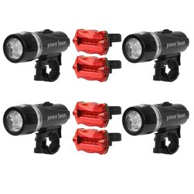 Universal  Front Rear Bike Light Set IPX5 Water-Resistant Bike Headlight Taillight Tool-Free Mounting Quick Release