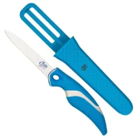 2026 CUDA 3" Net Knife W/ Sheath, Titanium Bonded