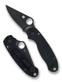 2026C SPYDERCO Reveal 16, Para 3 Salt Black G-10 CPM MagnaCut Black Blade, Plain Edge, MAP:$ 216