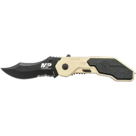 2026 Smith & Wesson M&P M.A.G.I.C. Assist Black w/40% Serrated Blade Desert Camo Aluminum Handle w/Punch, PC, Box