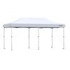 Outsunny 20' x 10' Garden Foldable Pop Up Canopy Tent Gazebo Aluminum Frame with Adjustable Legs & Roller Bag