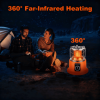 Portable 2 in 1 Propane Heater & Stove - 3000W 360° Heating with Stepless Flame Control, Heats 161-322 Sq Ft, Perfect for Camping RV Backyard Hot Pot