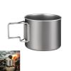 Portable Cup with Foldable Handle for Outdoor Camping Hiking