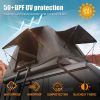 Portable Amphibious Inflatable Tent For Camping Foldable Offroad Roof Top Tent Floating Tent (With Ladder, Black)