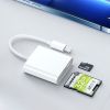 Lightning To SD TF Card Camera Reader Digital Camera SD Card Reader For Select IPhone; IPad And IPod Models (Support IOS 14 And Before); Trail Game Ca