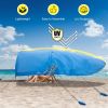 Extra-large camping beach tent suitable for 4-8 people, UV protection, comes with ground spikes and rope accessories, (Amazon Shipping) (Walmart
