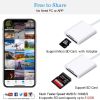 Lightning To SD TF Card Camera Reader Digital Camera SD Card Reader For Select IPhone; IPad And IPod Models (Support IOS 14 And Before); Trail Game Ca