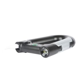 2200mAh Power Bank w/Emergency Flashlight Compass Carabiner-Shaped Hiking Camping Use (Option: Black)