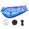 Camping Hammock with Net with 440 lb Capacity - Lightweight Camping Hammock Chair - Double or Single Size with Tree Strap and Included Carry Bag - Sui